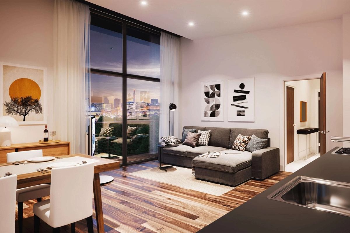 Copperbox apartment - living room