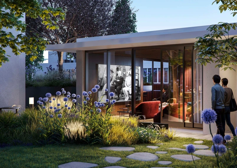 Exterior CGI of cinema room